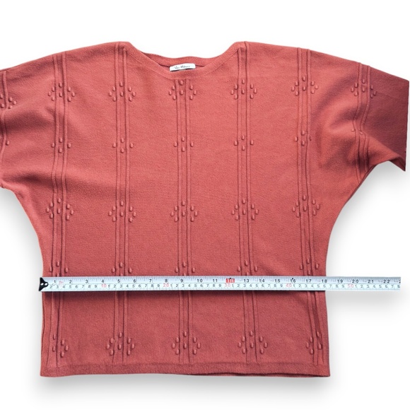 Vila Milano Coral Textured Knit Sweater Size M - Picture 8 of 9